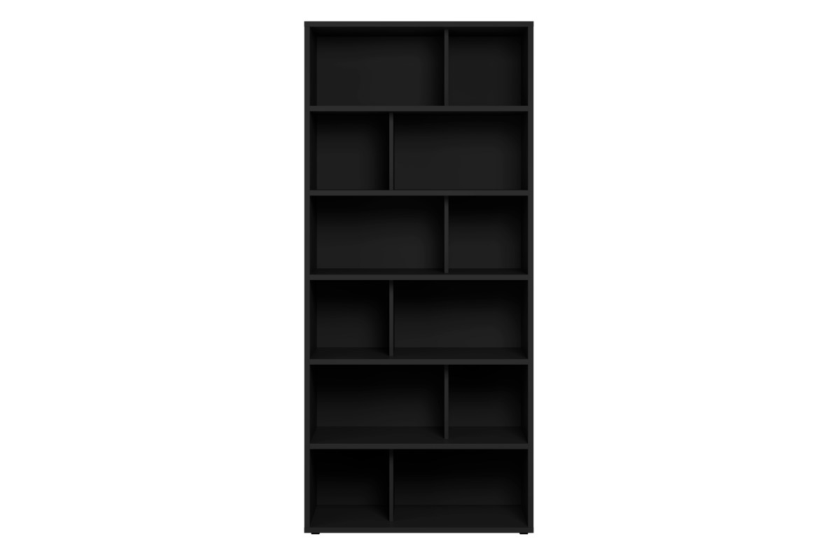 Bibliothque design bois noir L92 EPURE