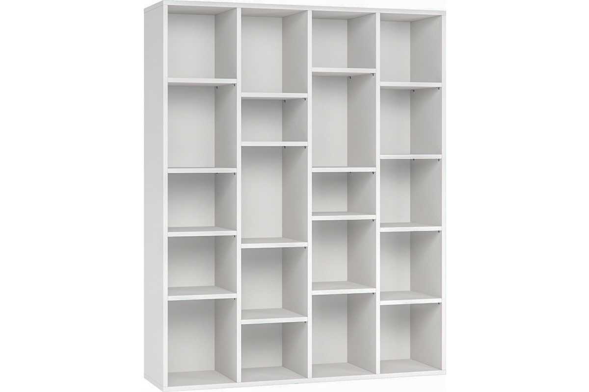 Bibliothque design en bois blanc L149 cm RYTHM