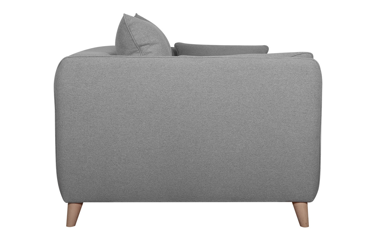 Canap convertible scandinave 3 places gris clair GUILTY