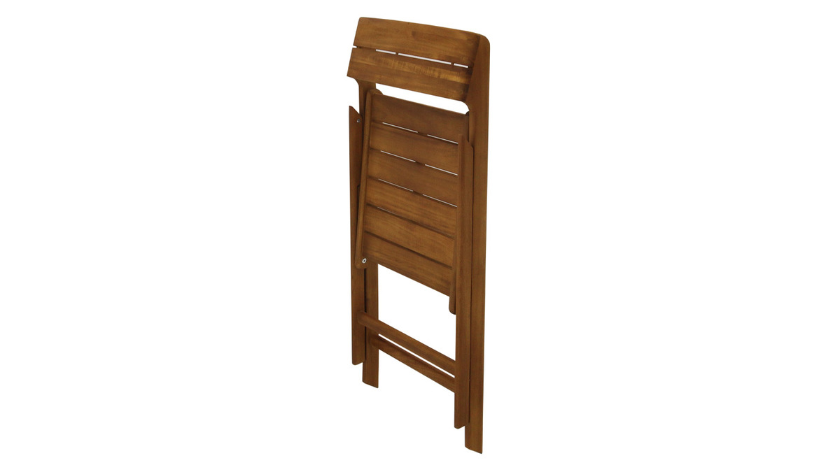 Chaises de jardin pliantes en bois massif (lot de 2) DIEGO