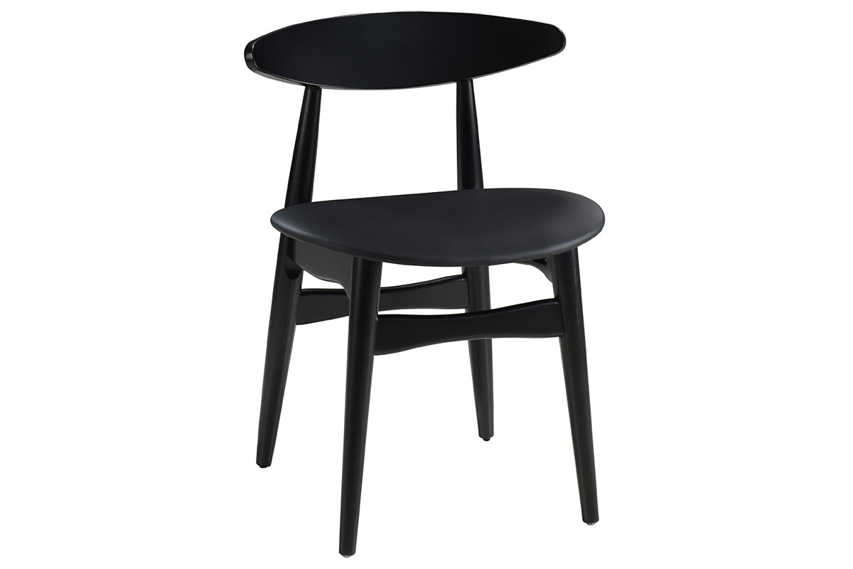 Chaises design noires (lot de 2) WALFORD