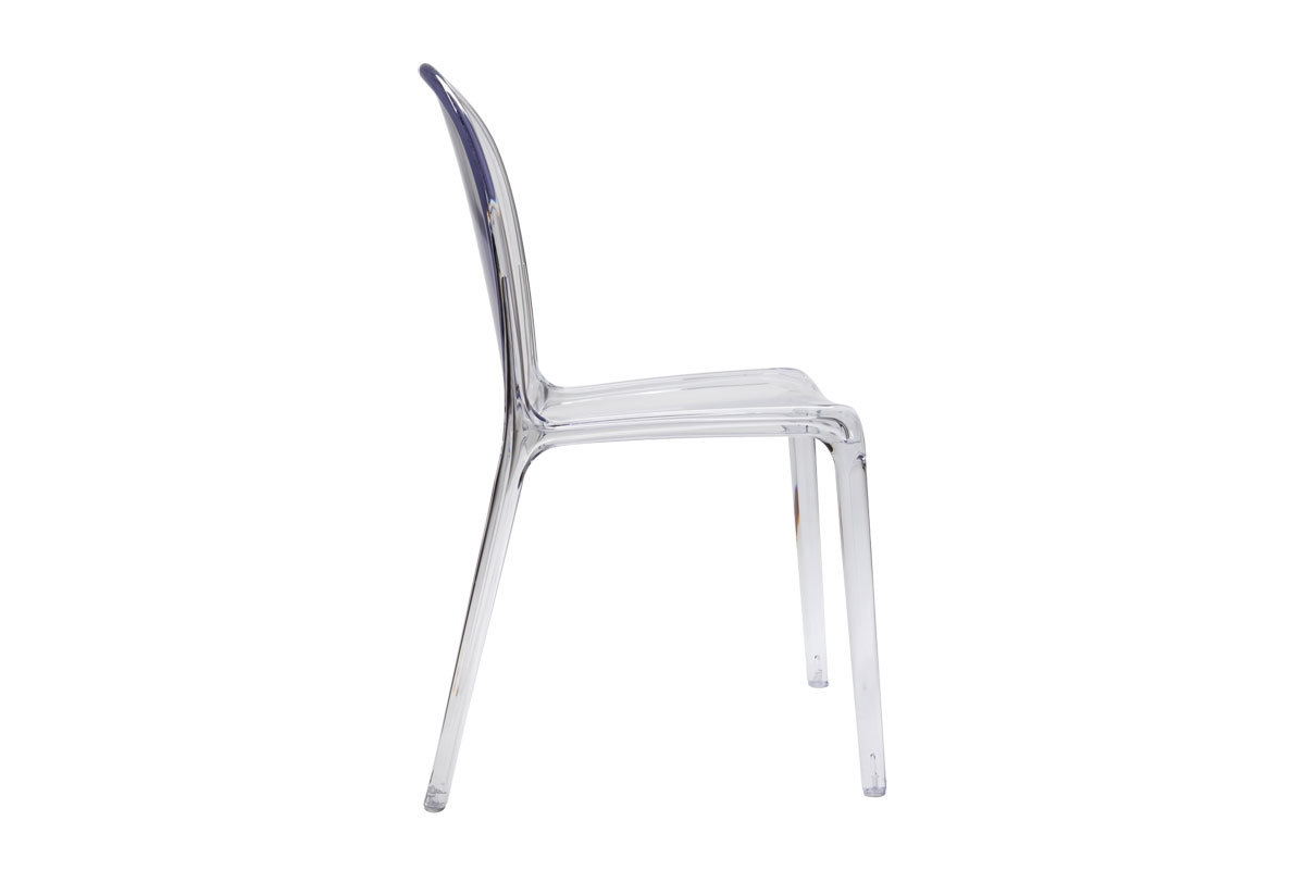 Chaises empilables design transparentes (lot de 2) THALYSSE