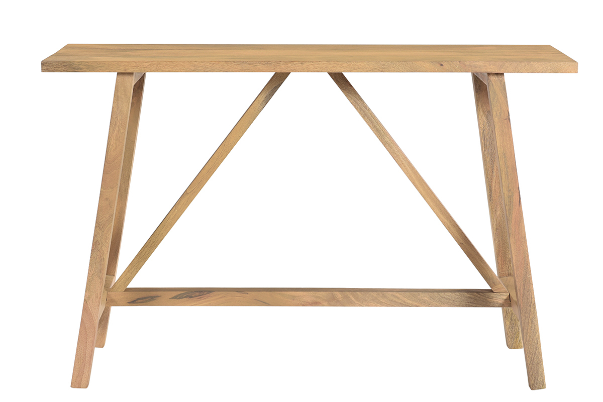 Console naturelle en bois manguier massif L120 cm YORI