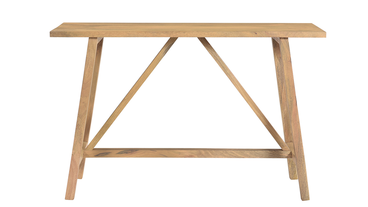 Console naturelle en bois manguier massif L120 cm YORI