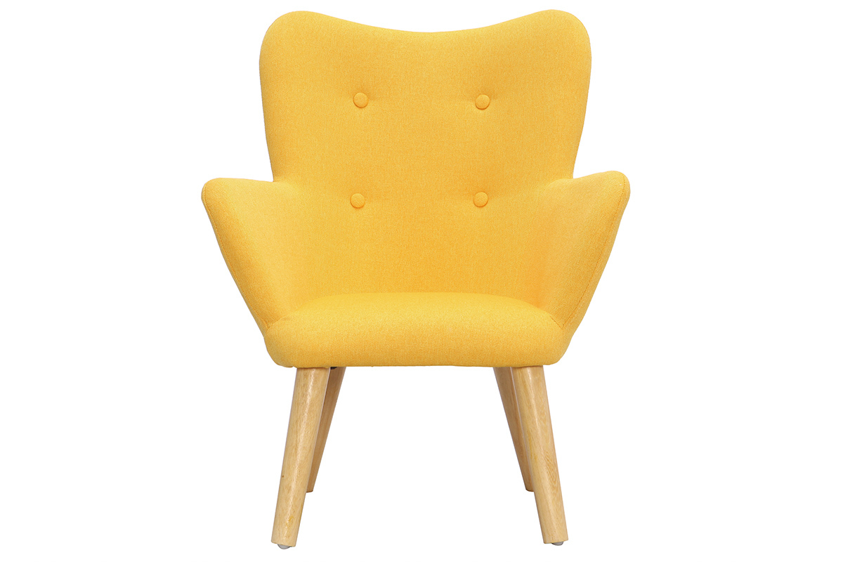 Fauteuil enfant design jaune  BABY BRISTOL