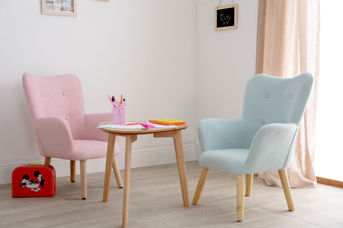 Fauteuil enfant design menthe  l'eau  BABY BRISTOL