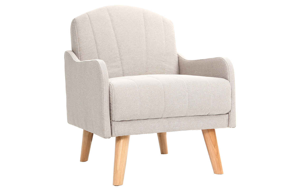 Fauteuil scandinave inclinable gris ARYA