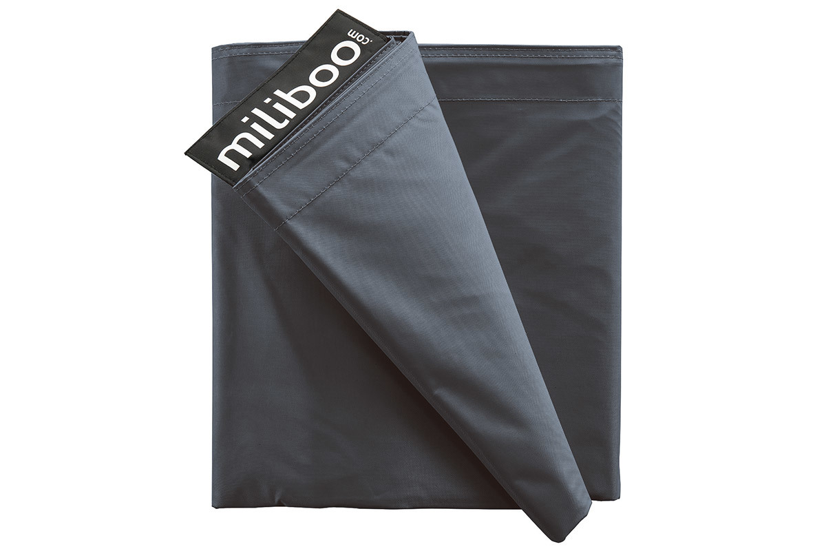 Housse de pouf gant grise BIG MILIBAG