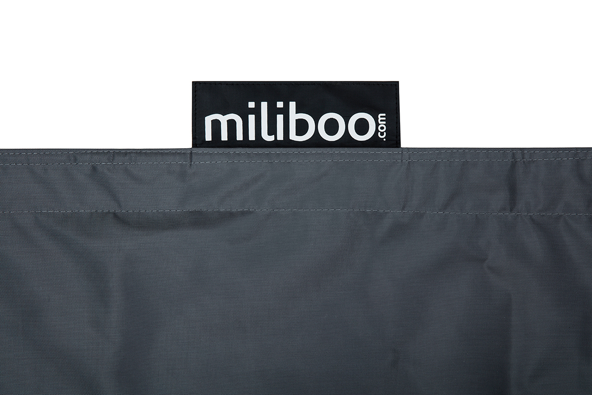 Housse de pouf gant grise BIG MILIBAG