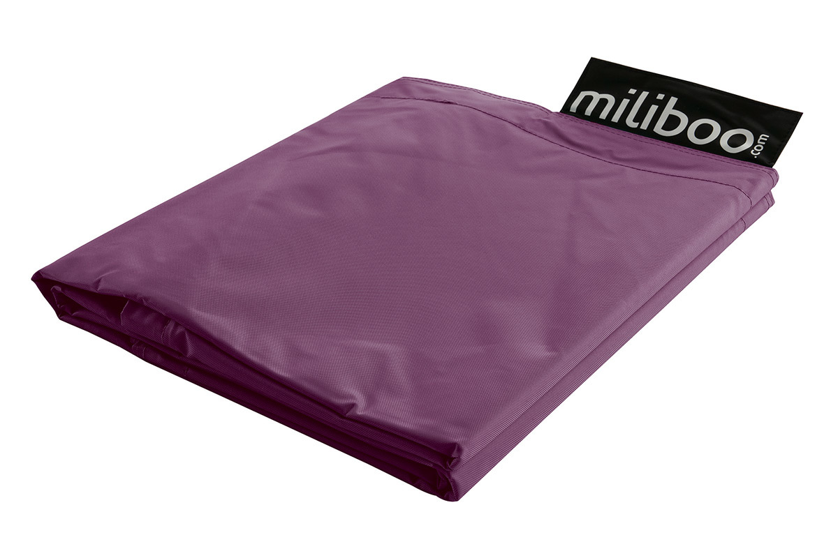 Housse de pouf gant prune BIG MILIBAG