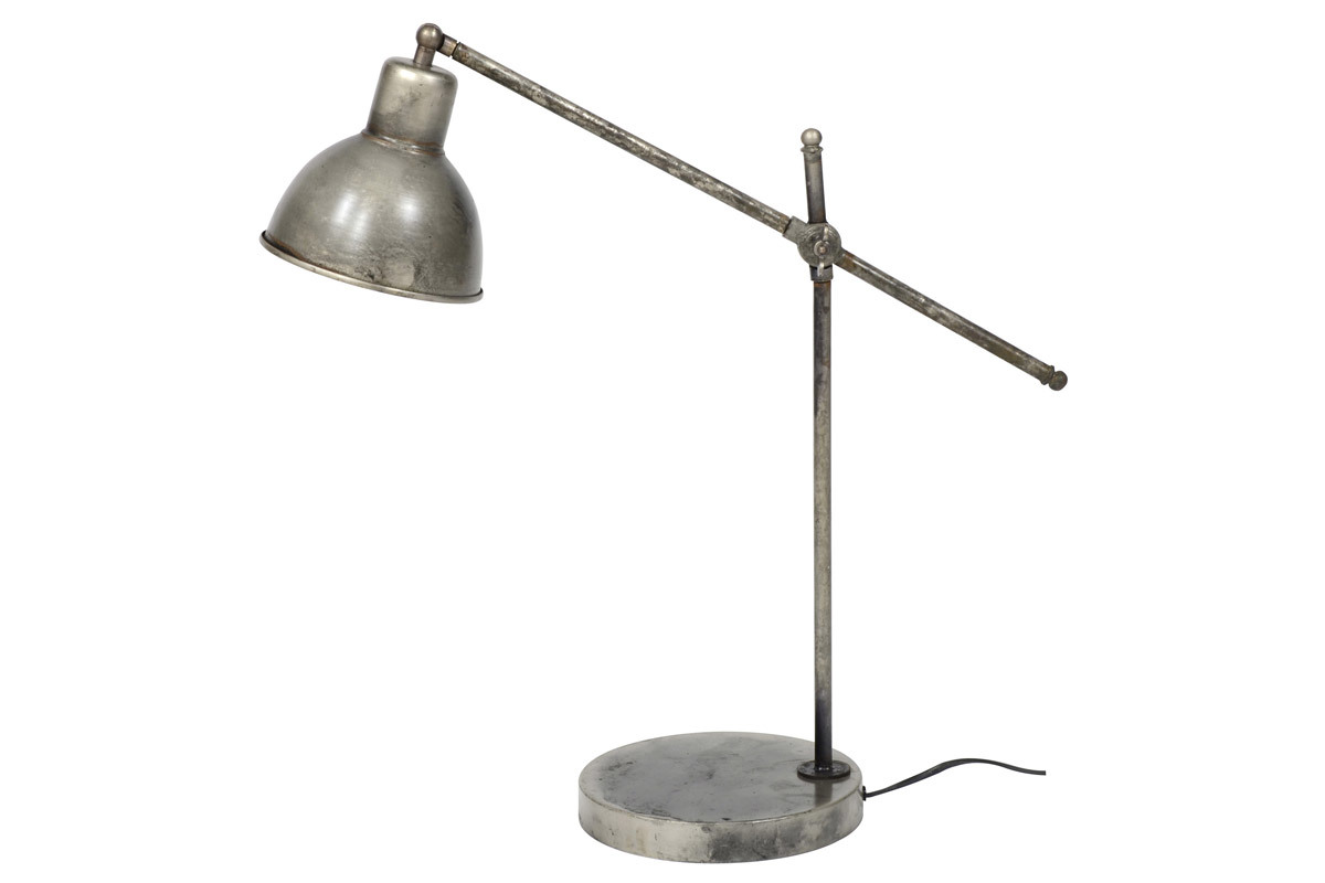 Lampe  poser industrielle en mtal vieilli H67 cm SHELTER