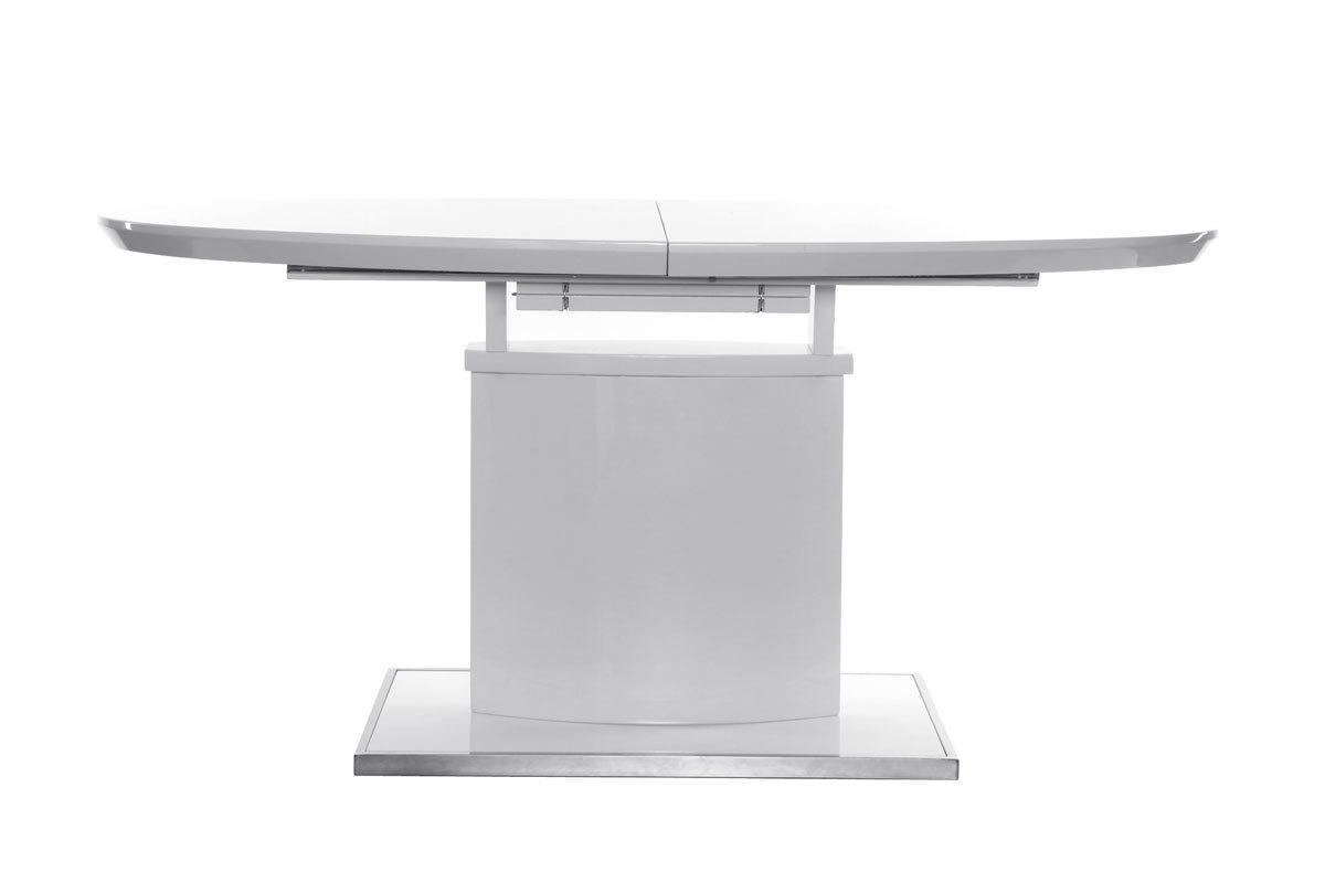 Table  manger design extensible blanche L160-200 cm CLEONES