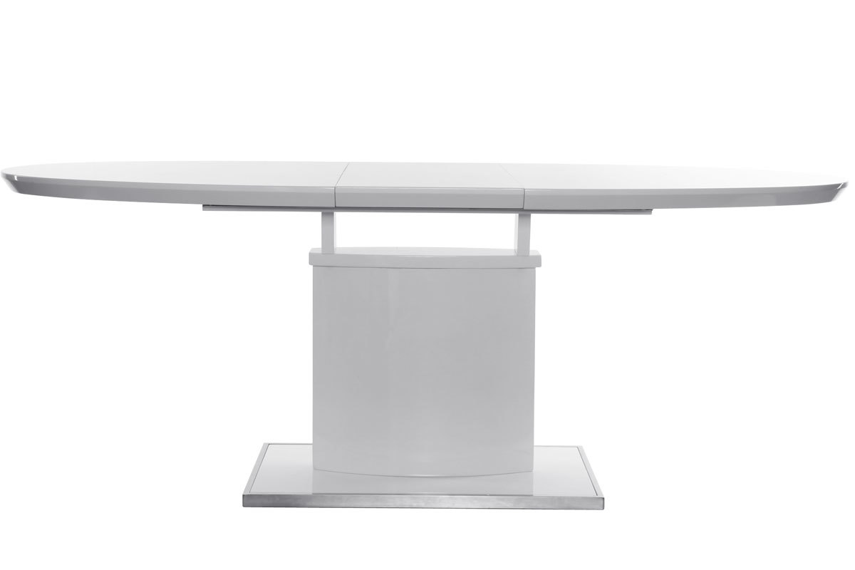 Table  manger design extensible blanche L160-200 cm CLEONES