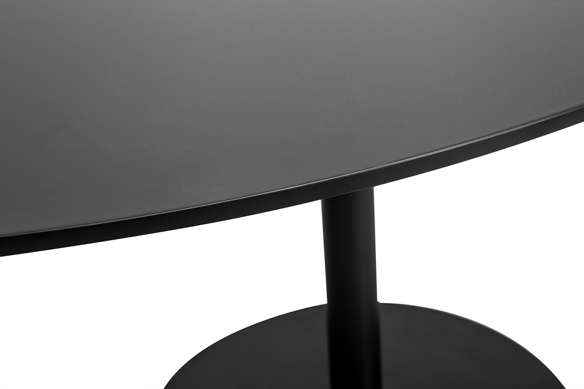 Table  manger design noire ovale L170 cm HALIA