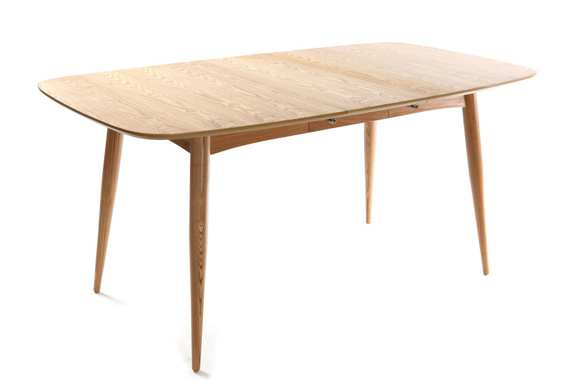 Table  manger extensible rectangulaire en bois clair L130-160 cm NORDECO