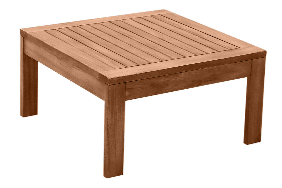 Table basse de jardin carr en bois massif L60 cm SALVADOR