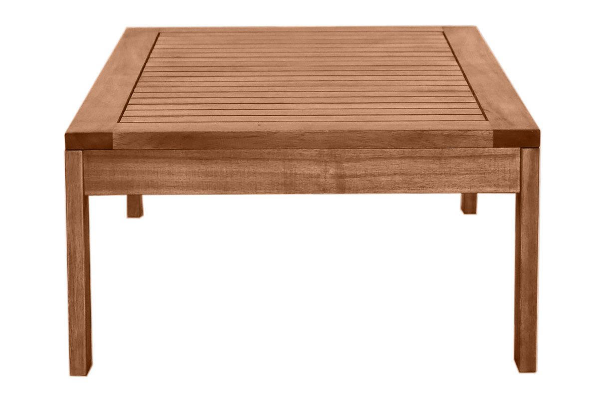 Table basse de jardin en bois massif L90 cm SALVADOR