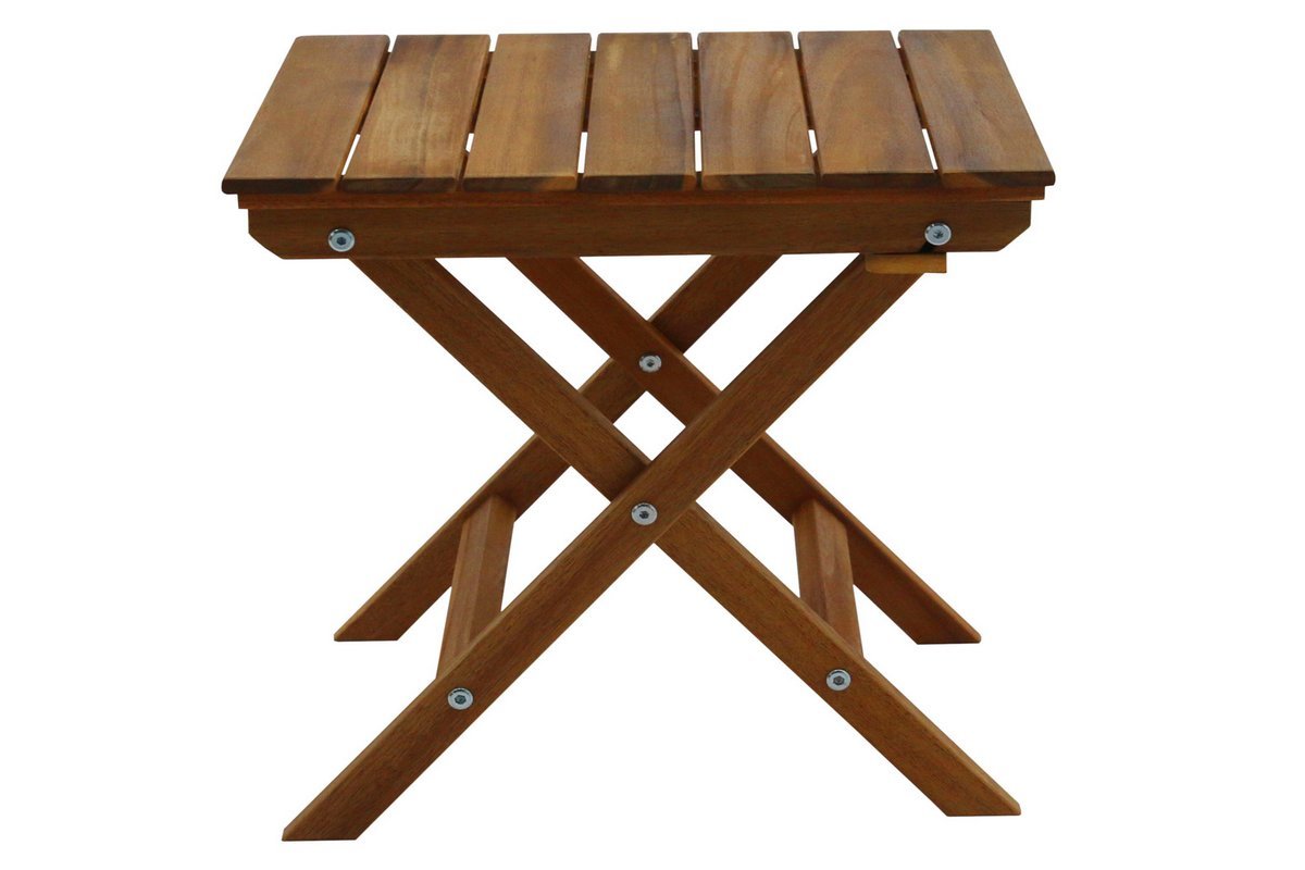 Table basse de jardin pliante en bois massif L40 cm ITZA