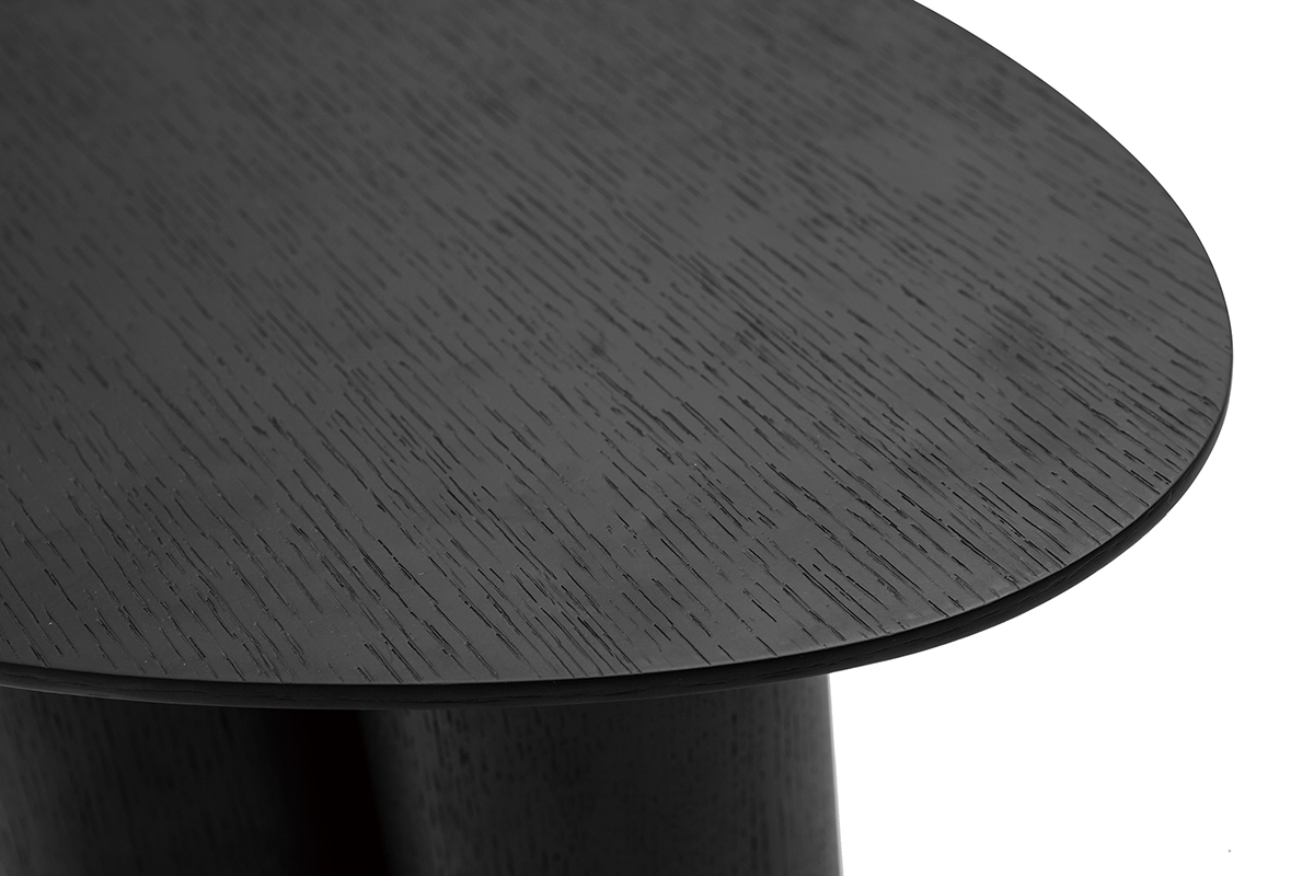 Table d'appoint design bois noir L44 cm HOLLEN