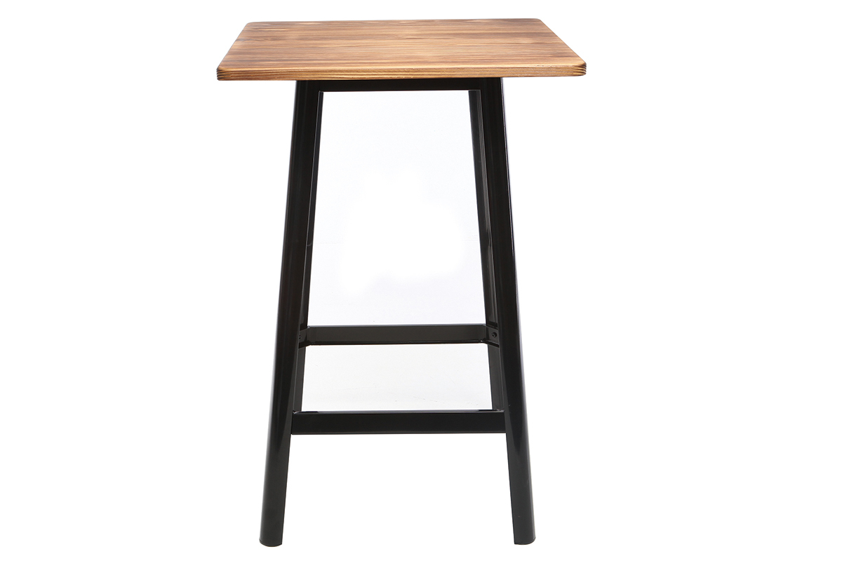 Table de bar design noire L70 cm JONES