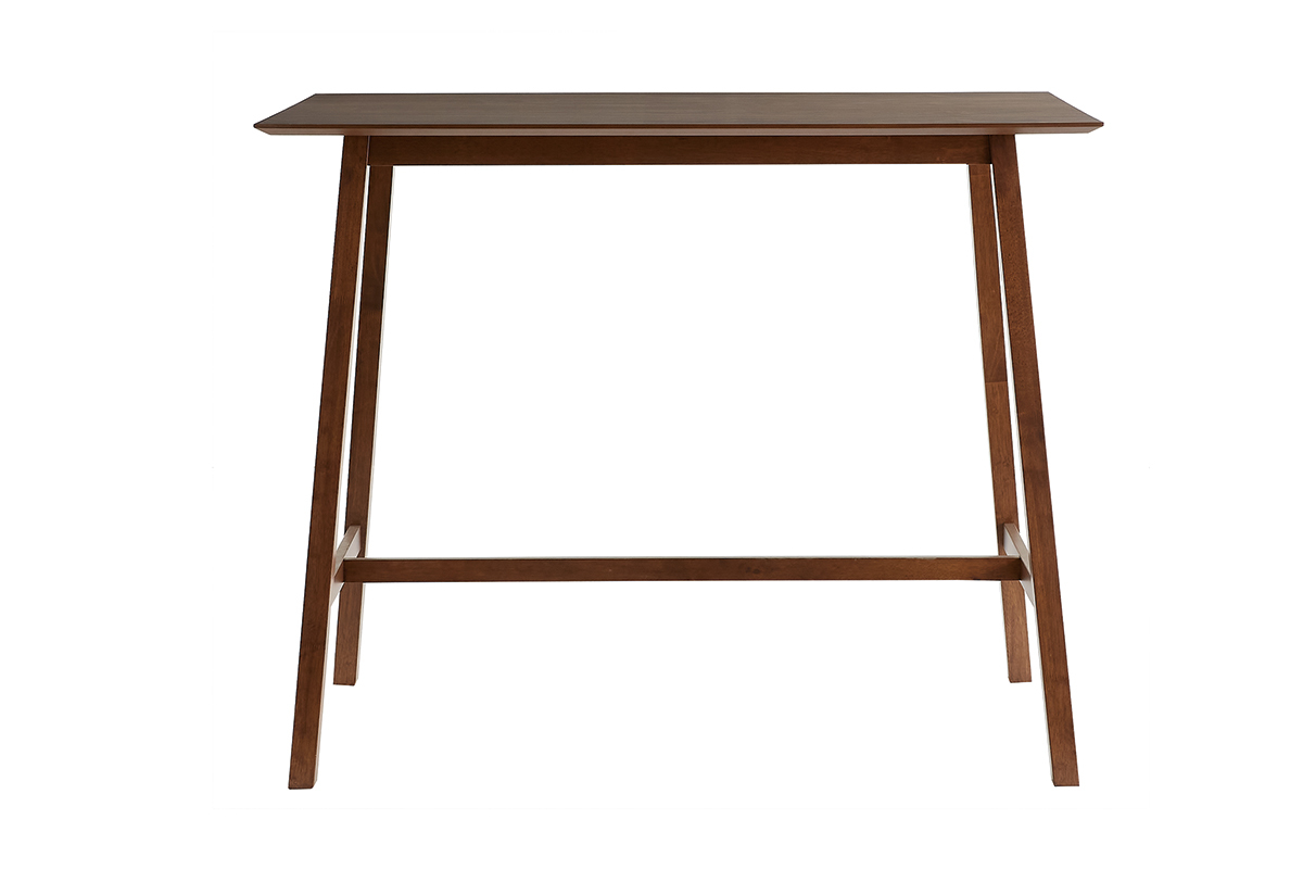 Table de bar noyer L130 cm RUSSELL