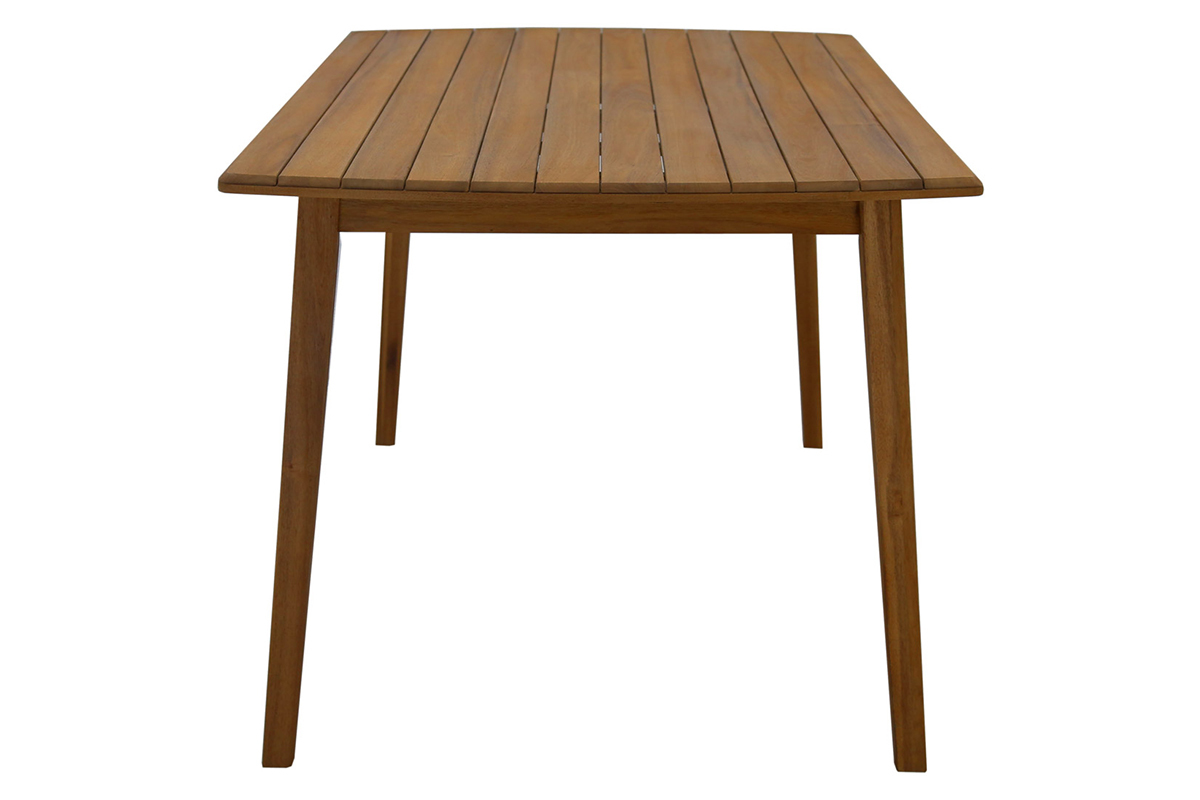 Table de jardin rectangulaire en bois massif L160 cm CANOPEE