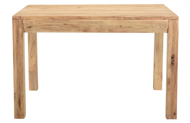 Table rectangulaire extensible en bois massif : 6 personnes