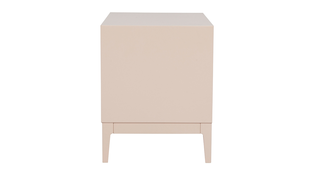 Tables de chevet rose et mtal dor avec rangements L60 cm (lot de 2) GIANA