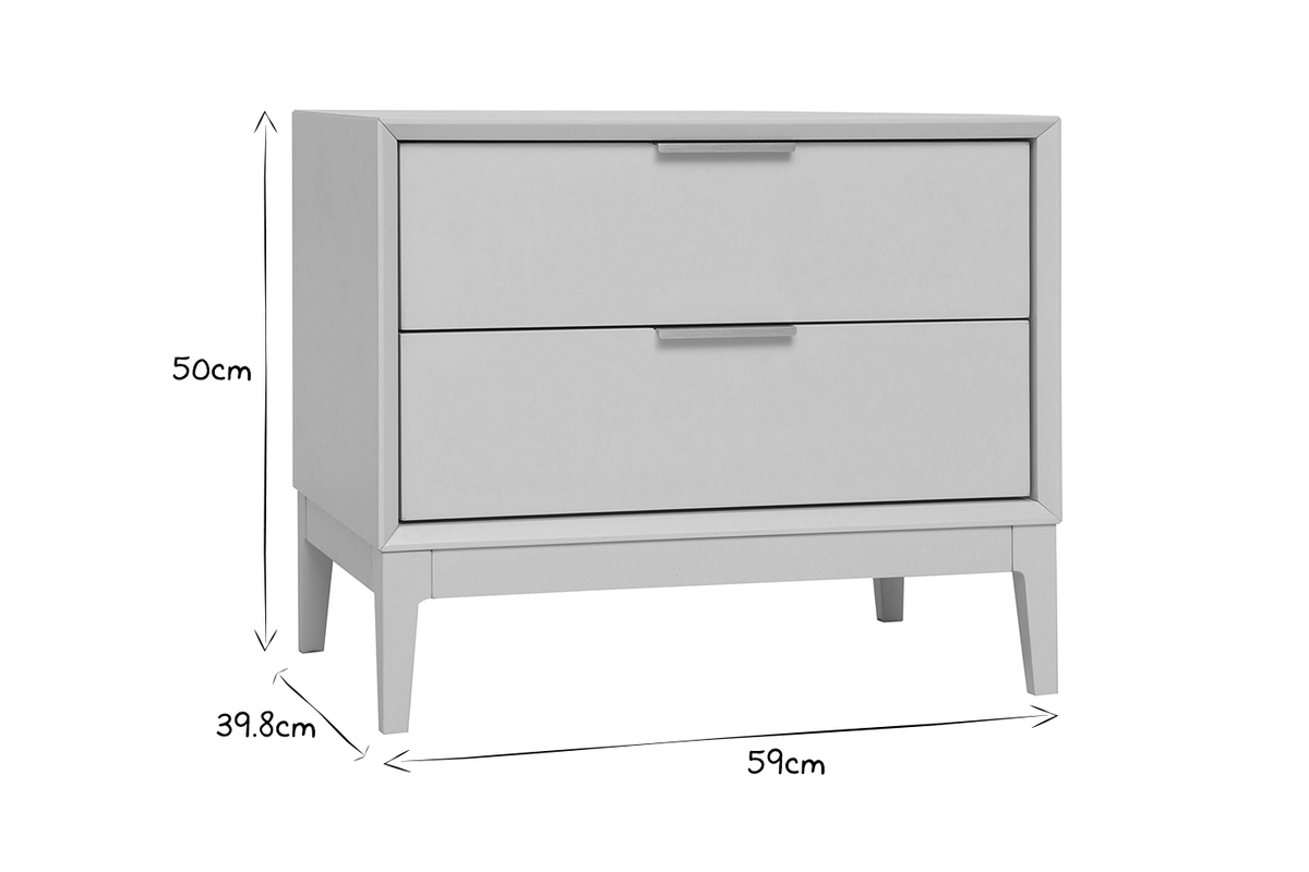 Tables de chevet rose et mtal dor avec rangements L60 cm (lot de 2) GIANA