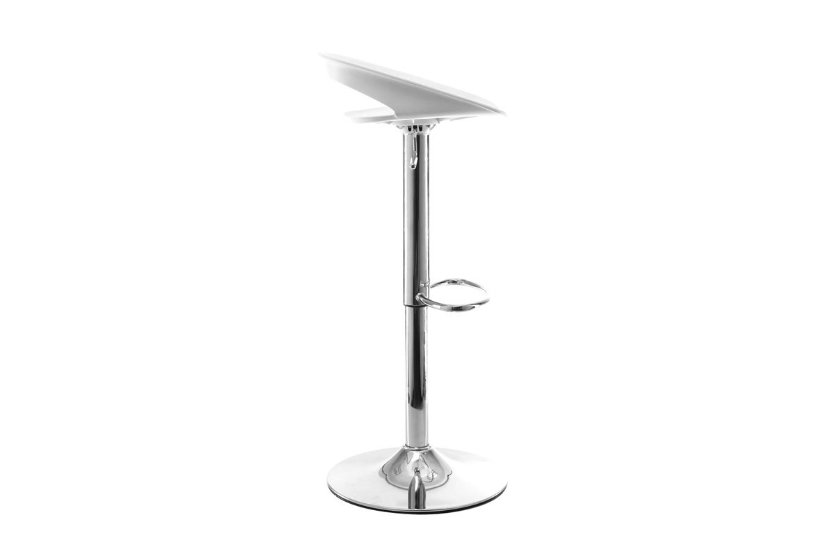 Tabourets de bar design blanc (lot de 2) PHENIX