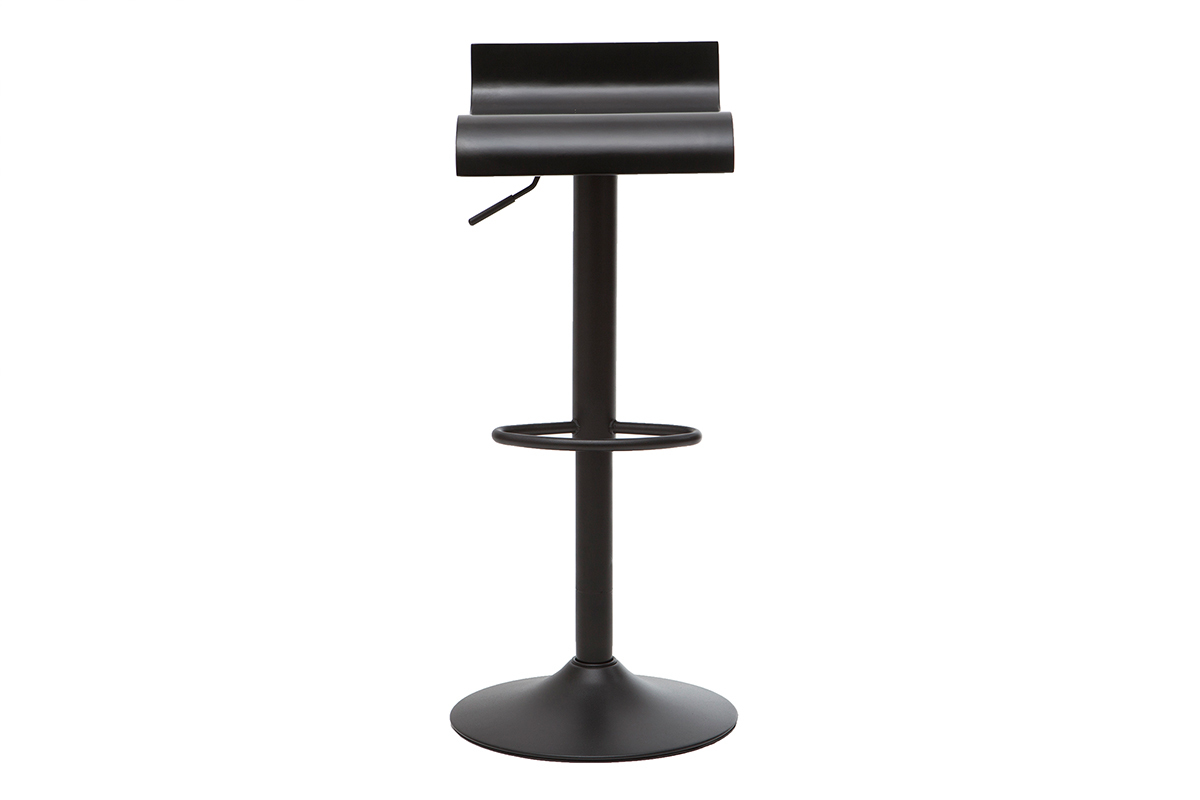 Tabourets de bar design noirs (lot de 2) SURF