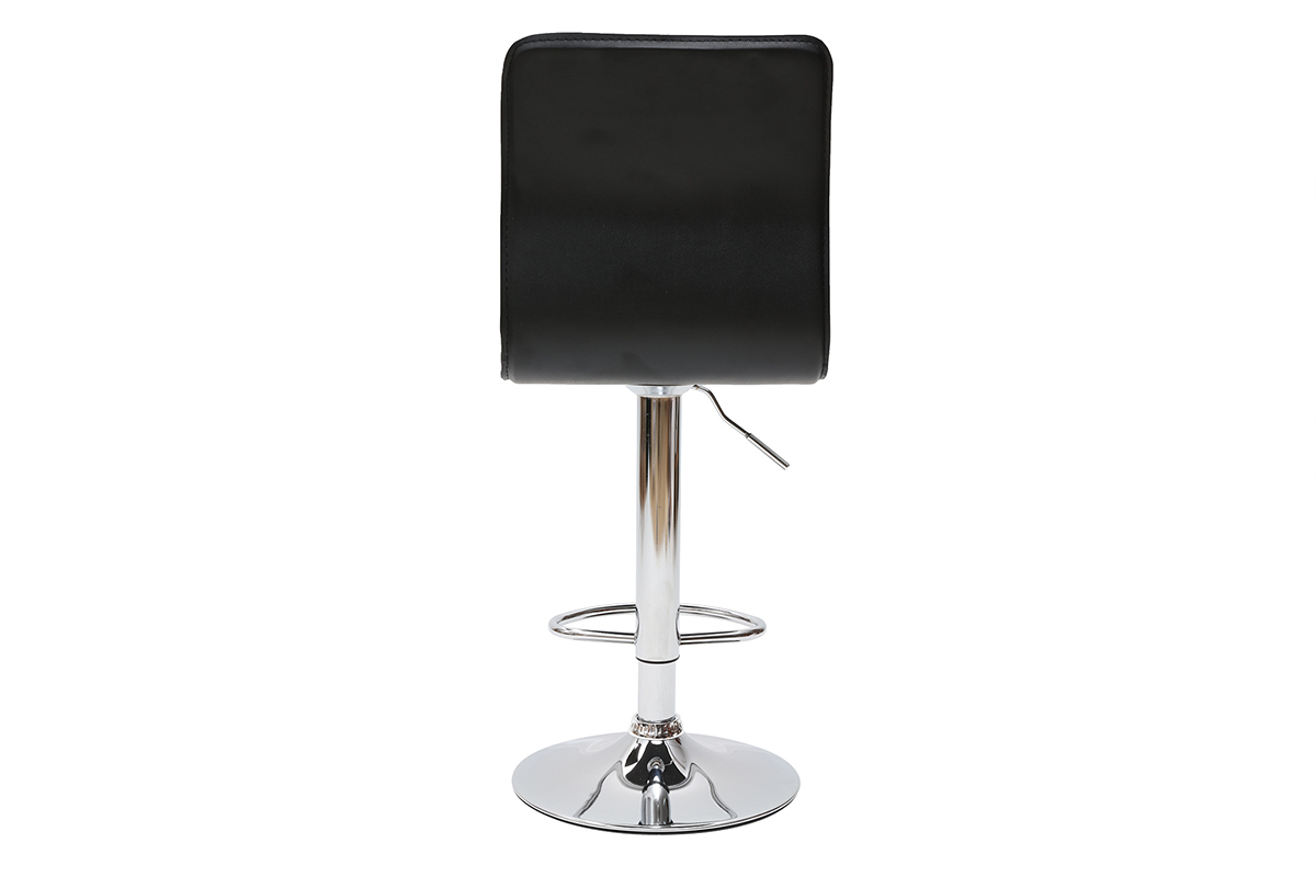 Tabourets de bar design noirs (lot de 2) SURF ALTO