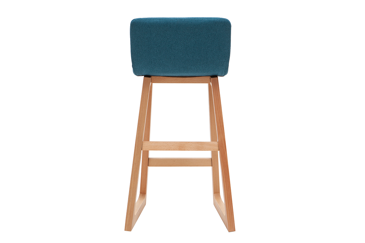 Tabourets de bar scandinaves bleu canard 65 cm (lot de 2) OSAKA