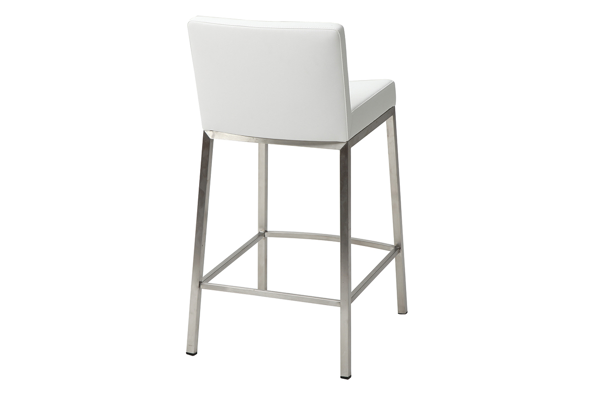 Tabourets design blanc H66 cm (lot de 2) EPSILON