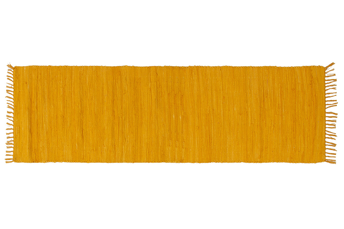 Tapis de couloir jaune cumin 60 x 200 cm AUBAGNE