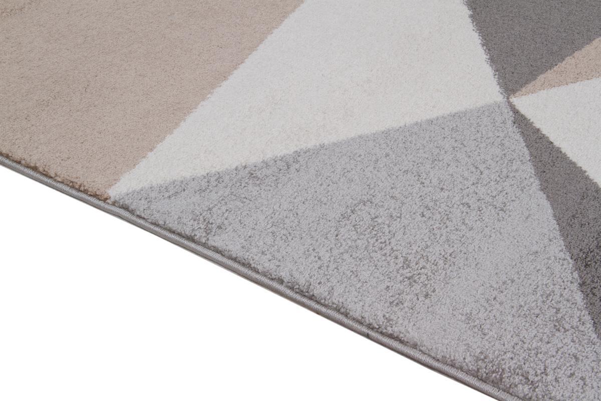 Tapis design blanc, beige et gris 160 x 230 cm TAPEZI