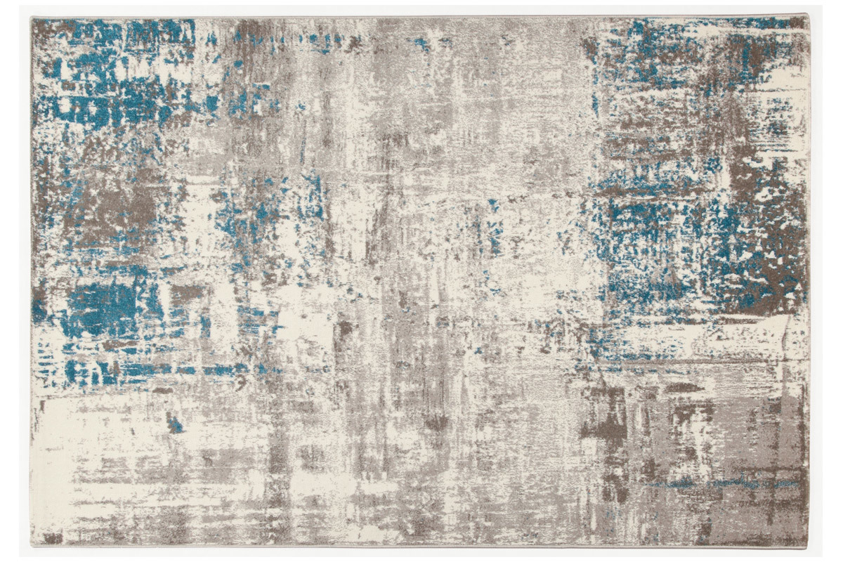 Tapis cru et bleu 160 x 230 cm CAPS