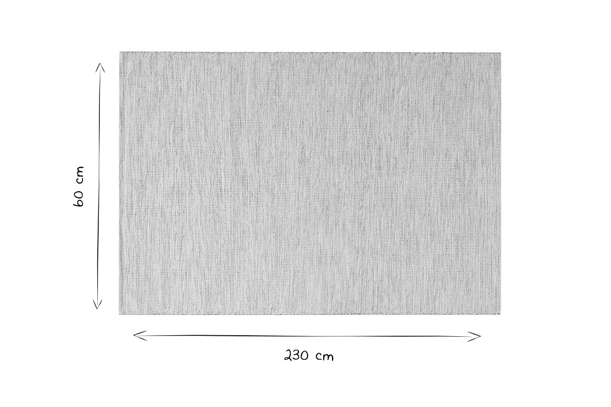 Tapis tiss  la main blanc chin 160 x 230 cm SIMBEL