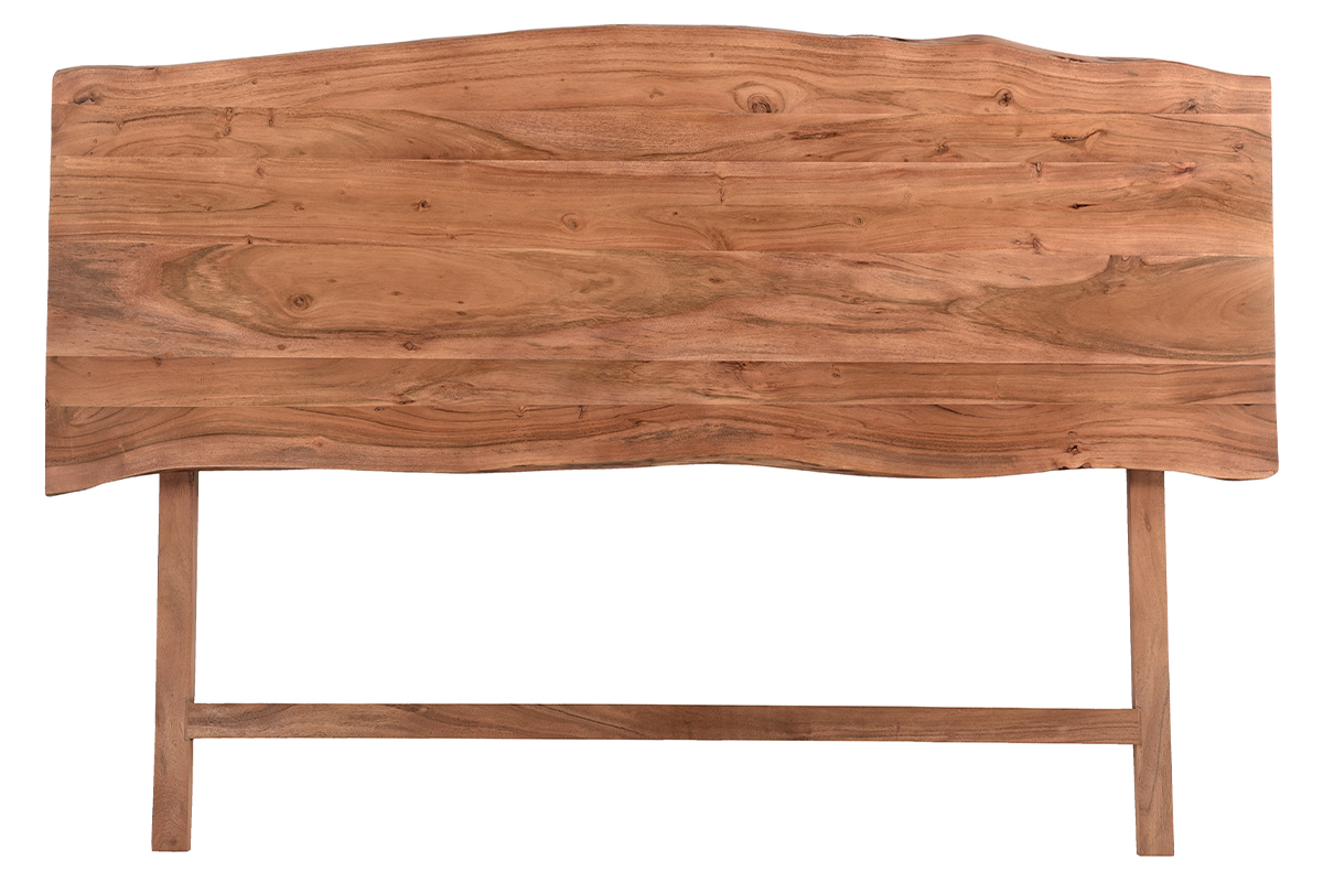 Tte de lit  poser en bois massif L160 cm BOHEMIAN