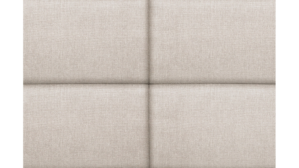 Tte de lit moderne en tissu beige naturel L160 cm ANATOLE